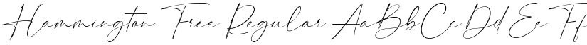Hammington Free Regular font
