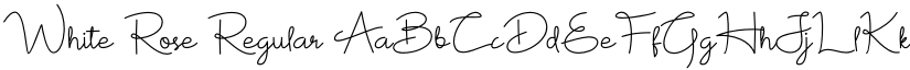 White Rose Regular font