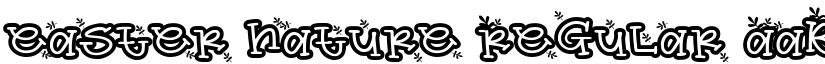 easter nature Regular font