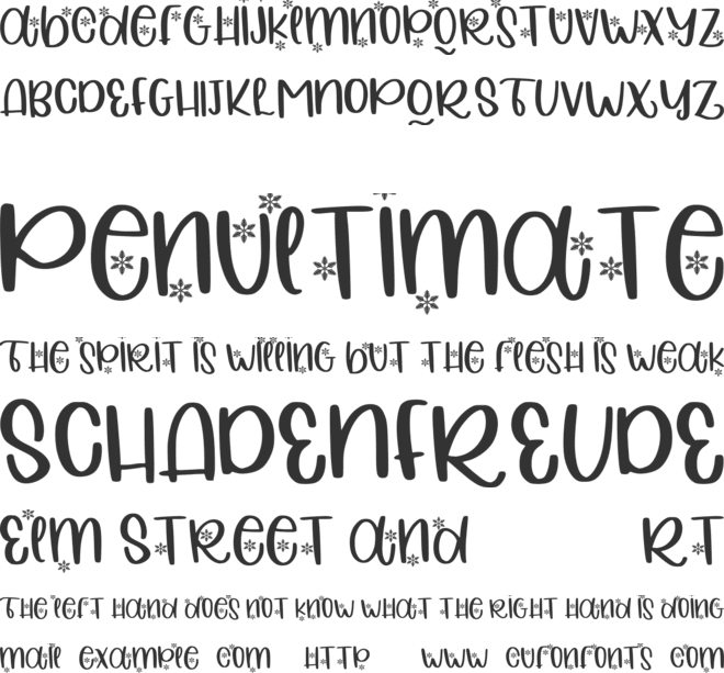 Christmas Love Forever font preview