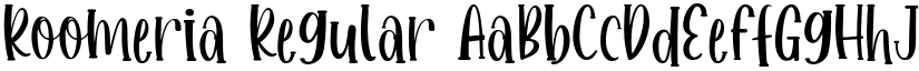 Roomeria font download
