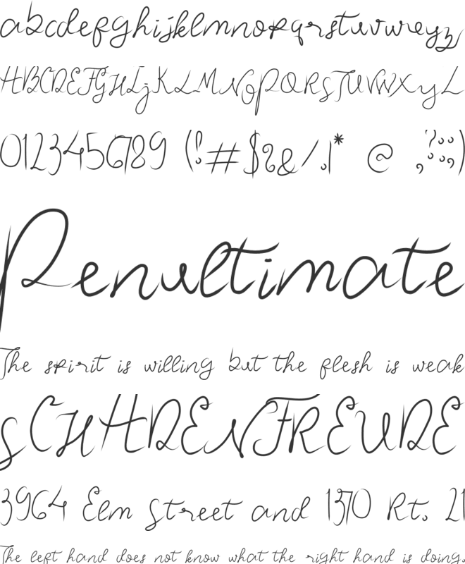 Gellato font preview