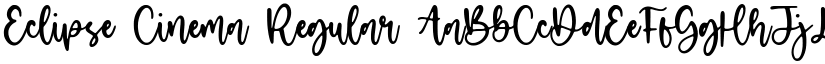 Eclipse Cinema Regular font