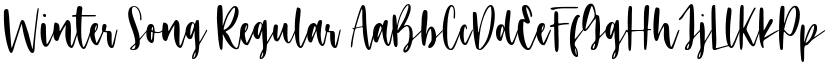 Winter Song Regular font