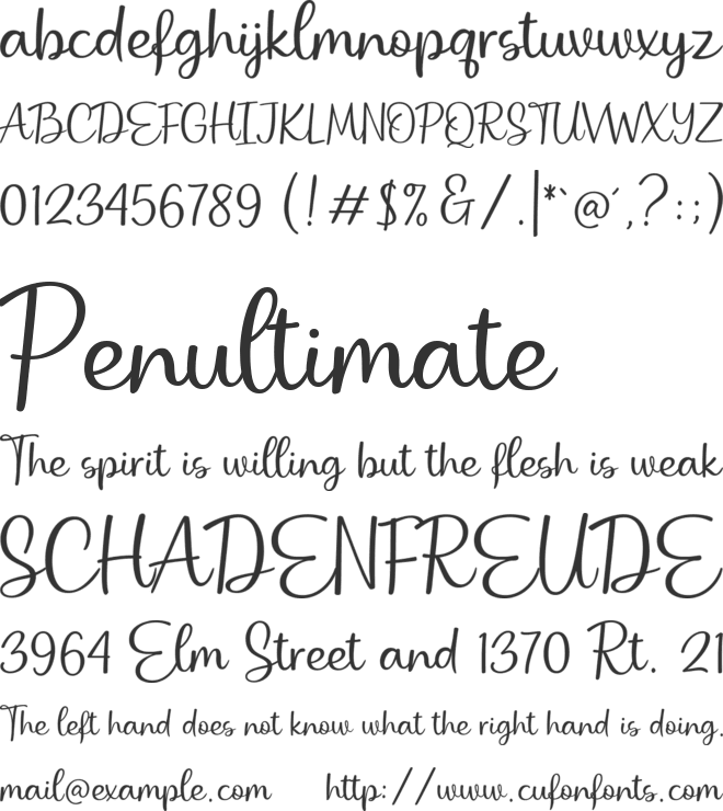 Grilanty font preview