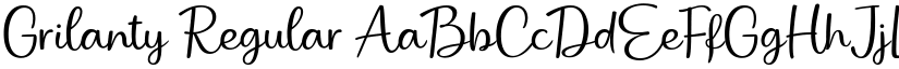 Grilanty Regular font