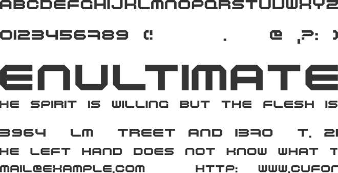 Maschinen font preview