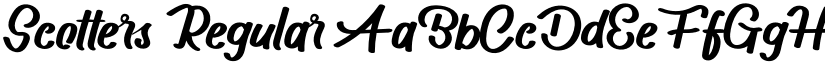 Scotters Regular font