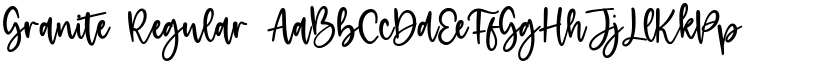Granite Regular font