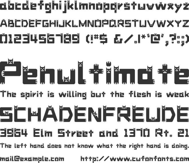 DustDemon font preview