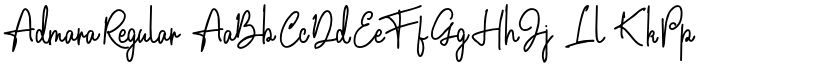 Admara Regular font