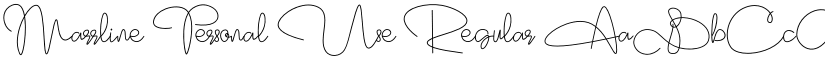 Marrline Personal Use Regular font