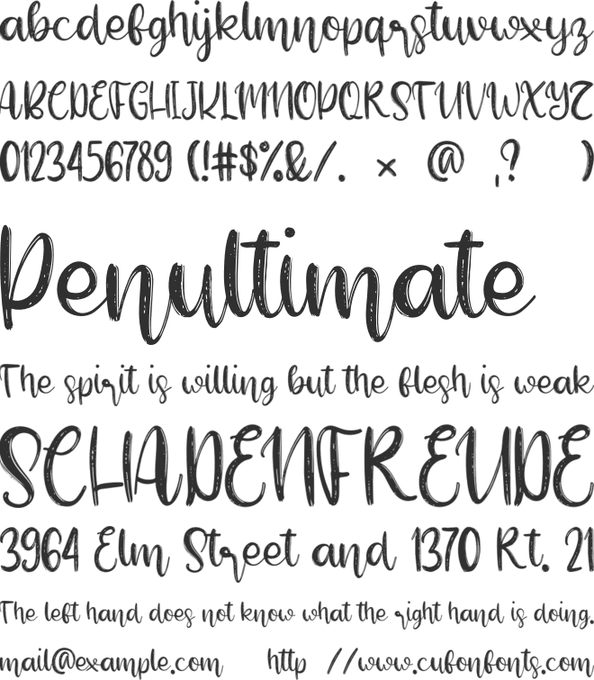 Beauty Sunflower font preview