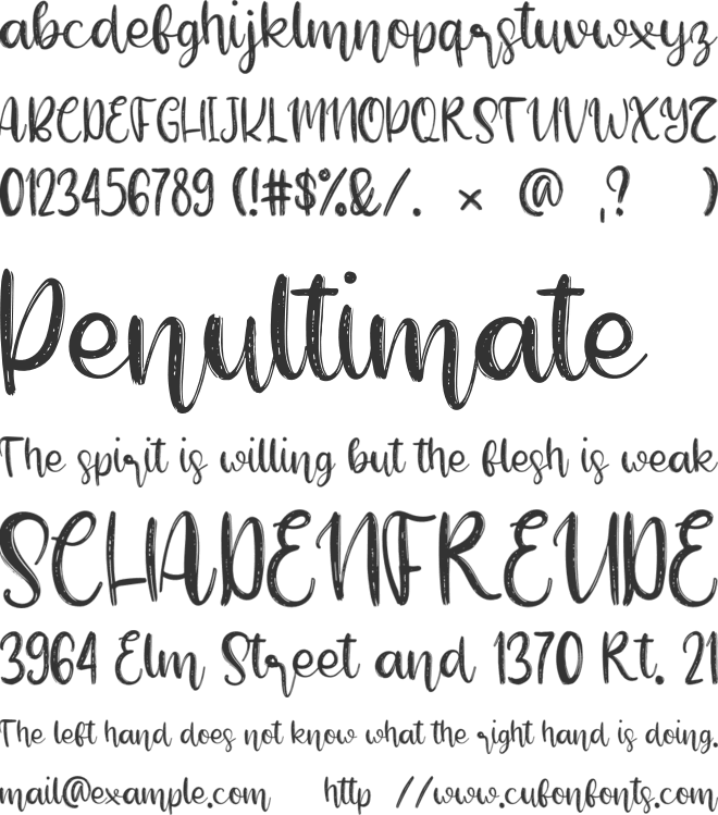 Beauty Sunflower font preview