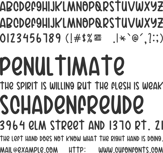 Catheline font preview