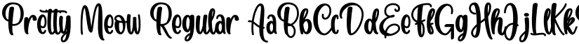 Pretty Meow Regular font