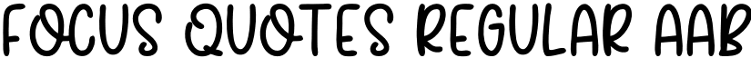 Focus Quotes Regular font