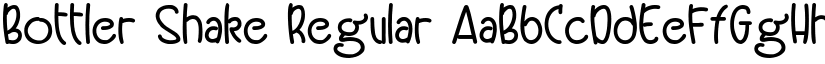 Bottler Shake Regular font
