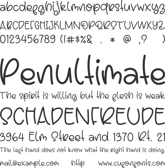 Chillin Ice Cream font preview