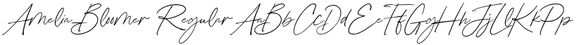 Amelia_Bloomer Regular font