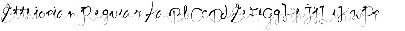 Etthiopian Regular font