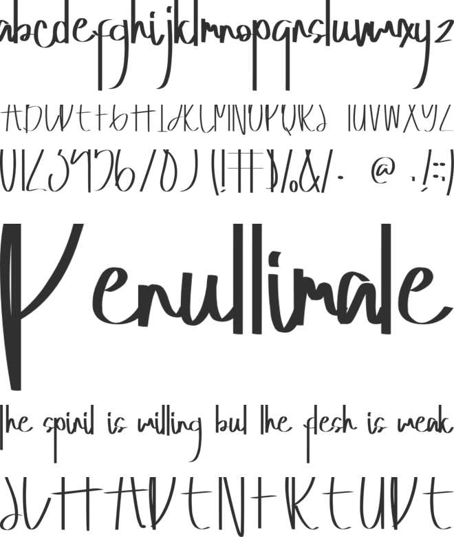 Ophalaria font preview