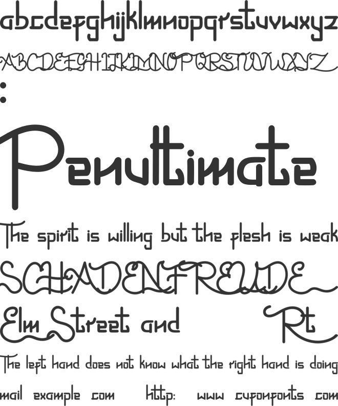 Loristta font preview