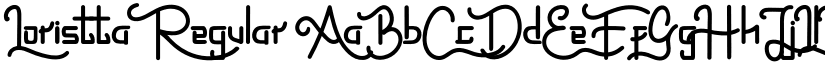 Loristta Regular font