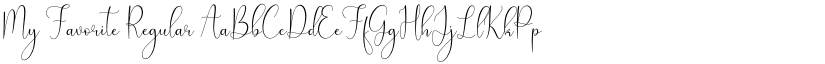 My Favorite Regular font