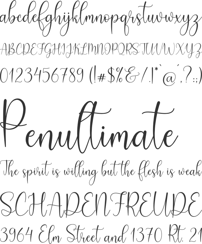 Faith Grace font preview