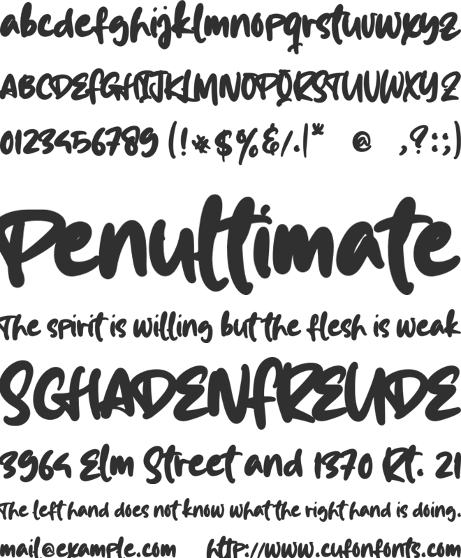 share works font preview