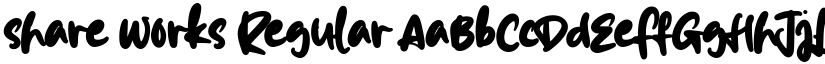 share works Regular font