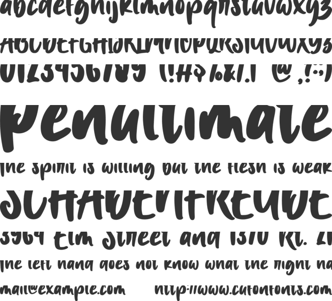 Mg Dalenaf font preview