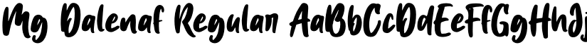 Mg Dalenaf Regular font