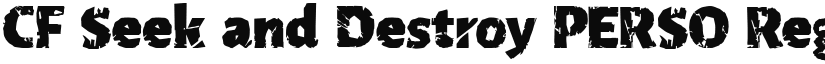 CF Seek and Destroy PERSO font download