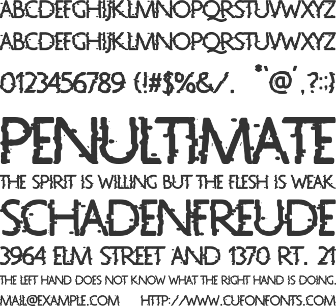 Nuevo Orden Nacional font preview