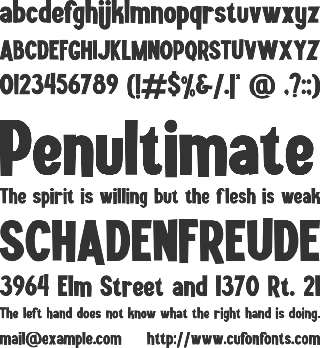 Mintmolly font preview