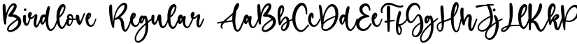 Birdlove Regular font