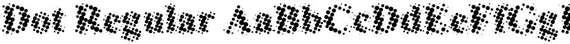 Dot Regular font