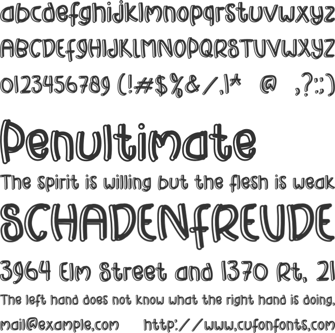 Happy Sport font preview