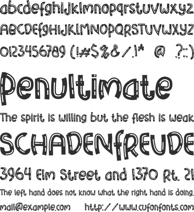 Fishing Trick font preview