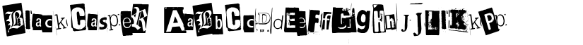 BlackCasper font