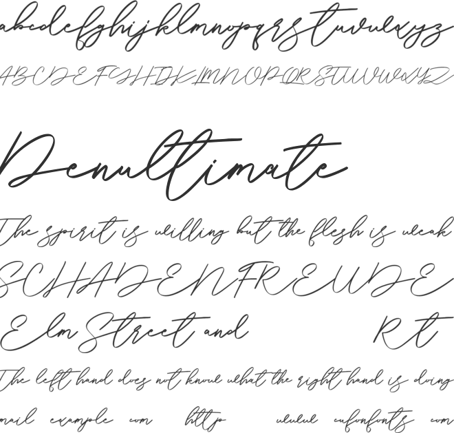 Bhuffets Free font preview