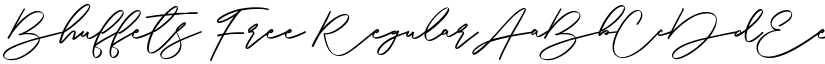 Bhuffets Free Regular font