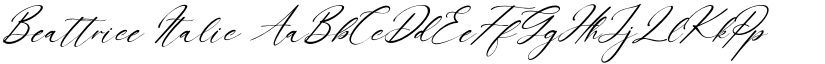 Beattrice Italic font