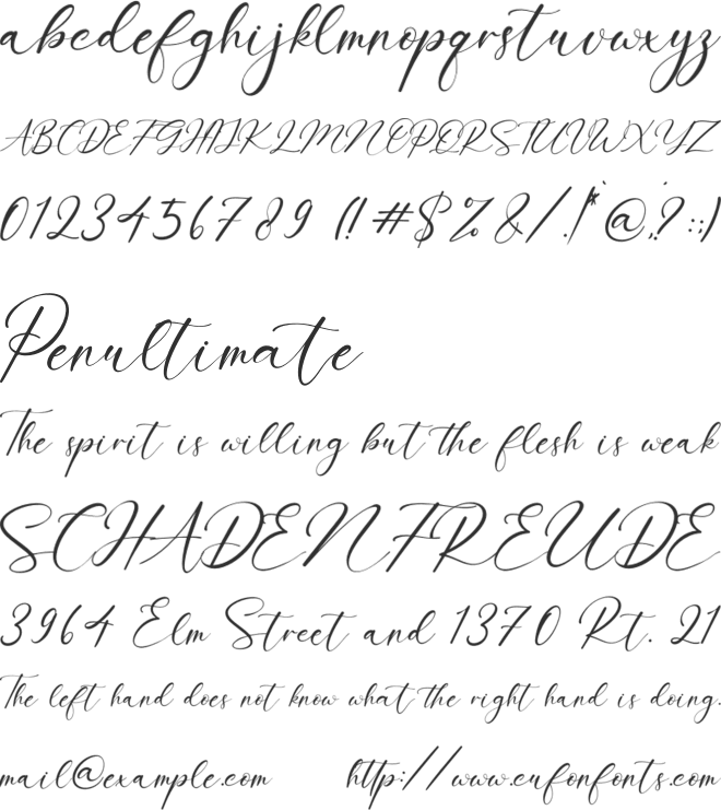 Beattrice font preview