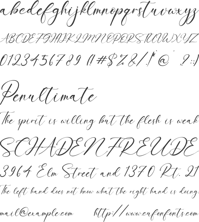 Beattrice font preview