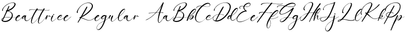 Beattrice Regular font