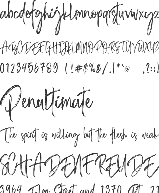 Bastian Sidney font preview