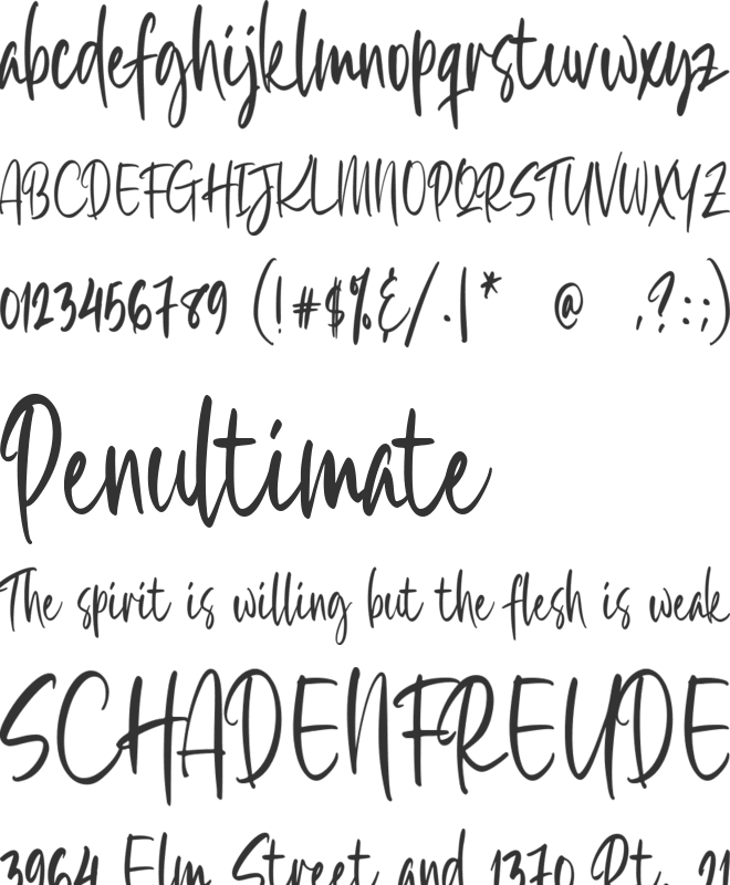 Hai California font preview